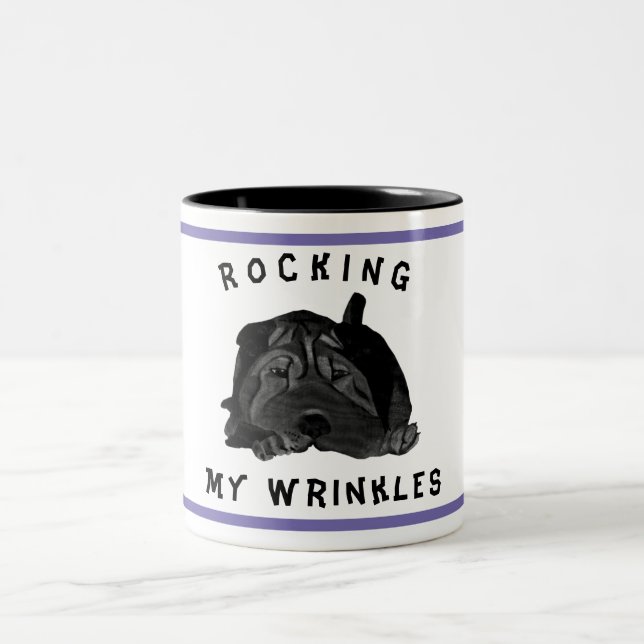 Chine noire cool Shar Pei Mug (Centre)