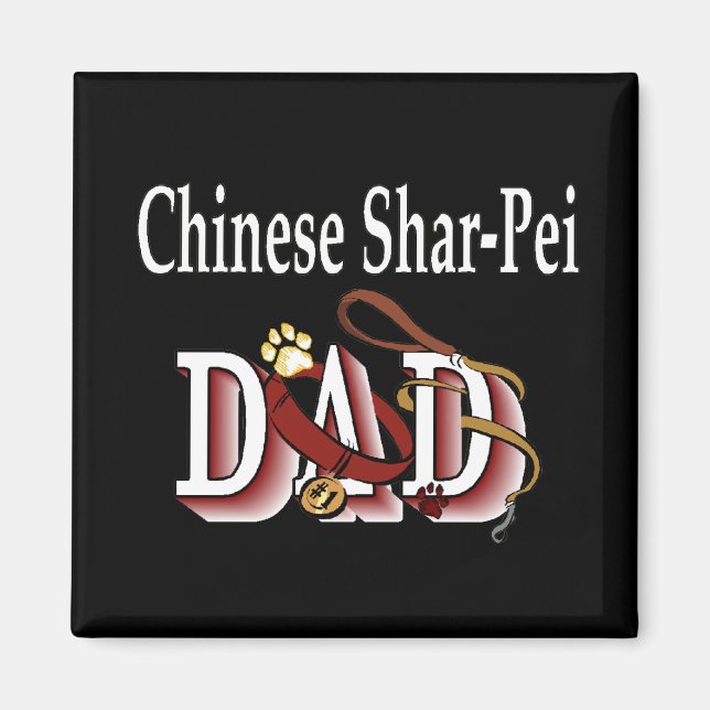 Chine SharPei papa Magnet (Devant)