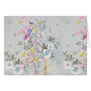 Chine soirée, toile, scène nature, antique, moti