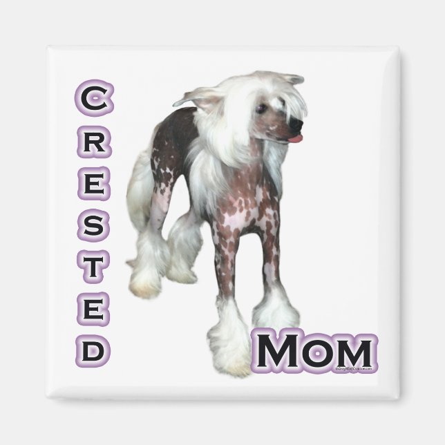 Chinese Crested Maman 4 - Magnet (Devant)