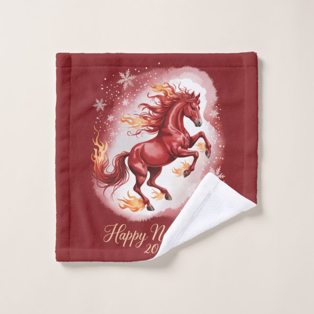Chinese New year of the Horse 2026 (Gant de toilette)