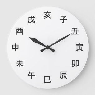 Chinese Zodiac Kanji Clock - Horloge en Acrylique