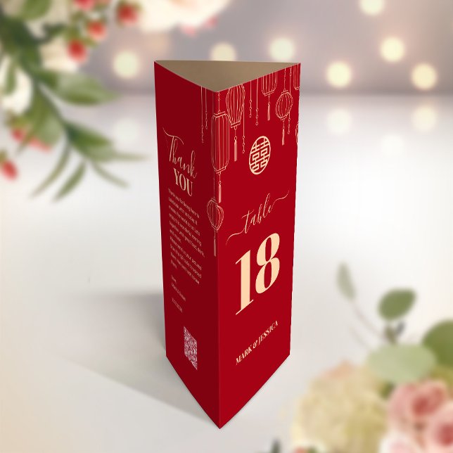 CHINOIS 3 en 1 numéro de table, Menu & merci (Créateur téléchargé)