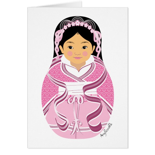 Chinois, HanFu Matryoshka Card (Devant)