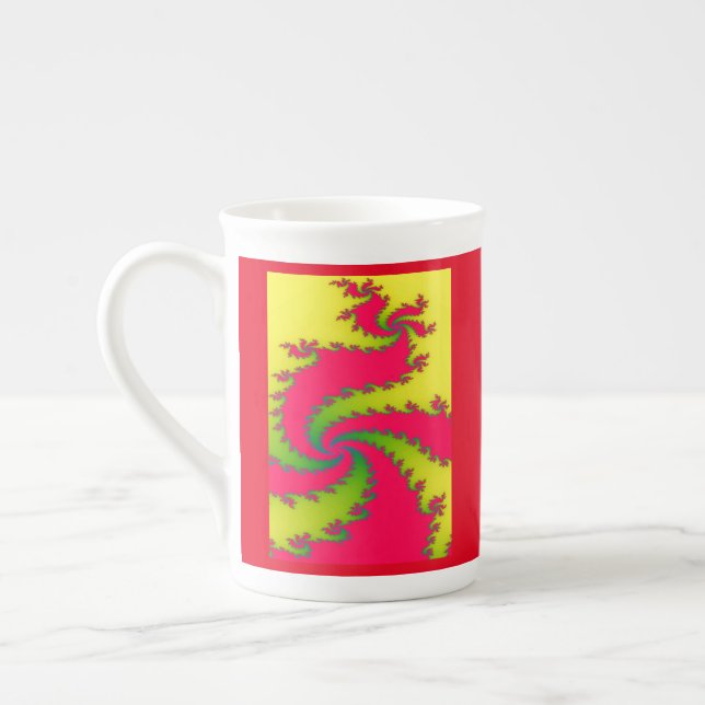 Chinois Jour de l'An Dragon Fractal Mug (Gauche)