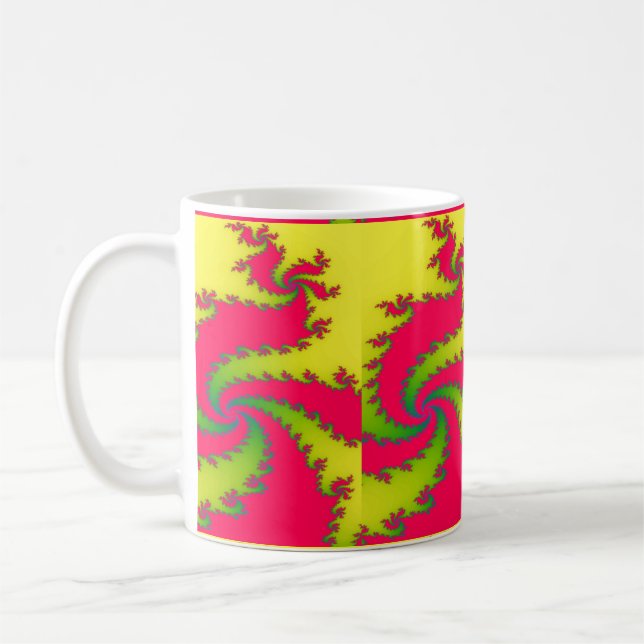 Chinois Jour de l'An Dragon Fractal Mug (Gauche)