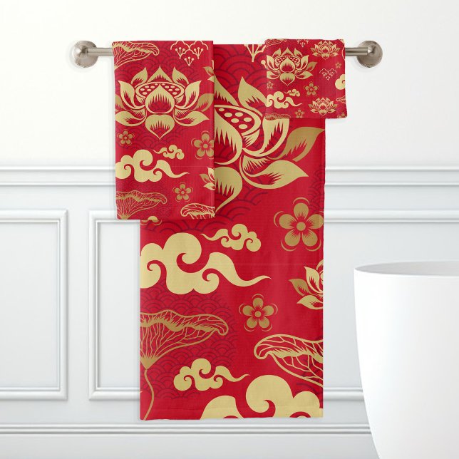 Chinois Lotus Floral Oriental Asiatique Motif tend (Créateur téléchargé)