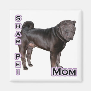 Chinois Shar-Pei Maman 4 - Magnet