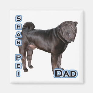 Chinois Shar-Pei Papa 4 - Aimant