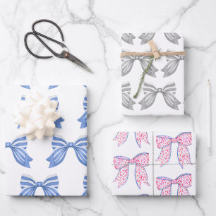 Chinoiserie Aquarelle Vaches Papier d'enveloppemen