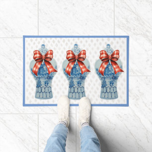 Chinoiserie Bleu Blanc Ginger Jar Tapis