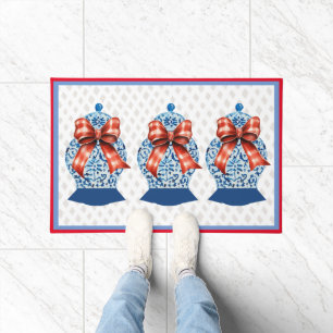 Chinoiserie Bleu Blanc Ginger Jar Tapis