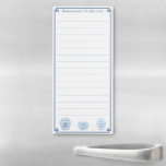 Chinoiserie Bleu Et Blanc À Faire Liste<br><div class="desc">Bloc-notes élégant que vous pouvez personnaliser avec votre propre texte, y compris un nom. Le design comprend une bordure d'angle grecque avec des images de Ginger Jar aquarelle. Ils étaient à l'origine peints à la main par moi avant d'être scannés sous forme numérique. Veuillez noter que vous pouvez supprimer les...</div>