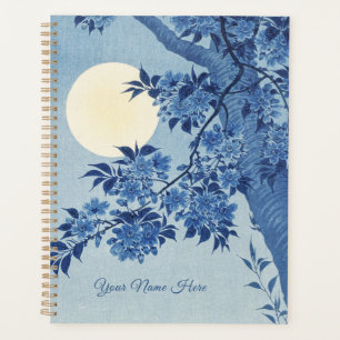 Chinoiserie bleu marine fleur de cerisier & pleine
