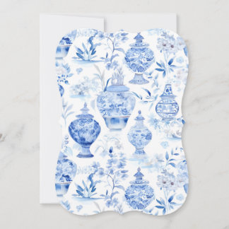 Chinoiserie Blue Invitation
