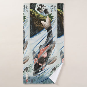 Chinoiserie Carpes Koï Cascade Art Japonais