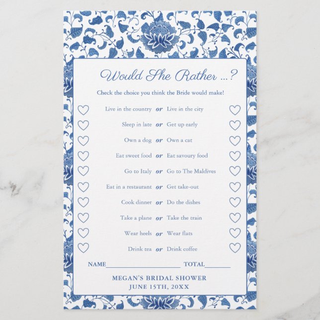 Chinoiserie Ce Ou Ce Jeu De Fête des mariées (Devant)