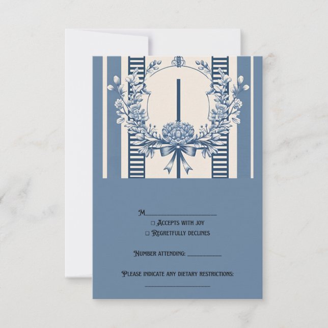Chinoiserie Chic Cartes RSVP (Devant)