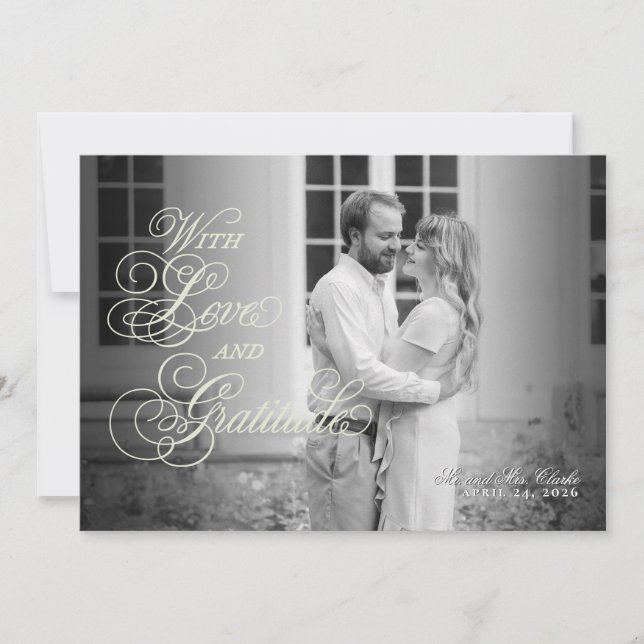 Chinoiserie florale de printemps Carte de remercie (Devant)