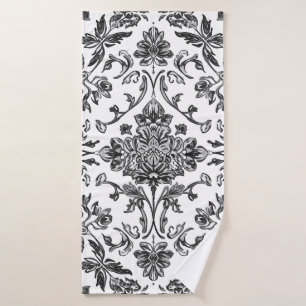 Chinoiserie Florale Noir & Blanc Aquarelle