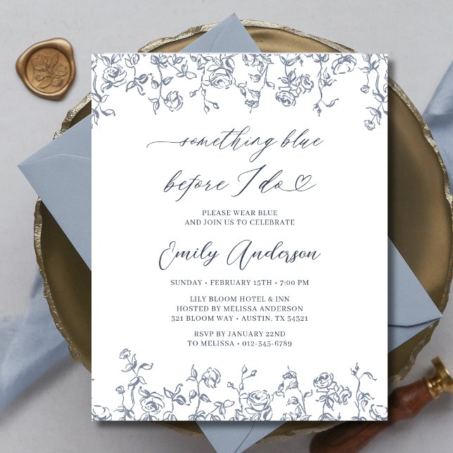 Chinoiserie française Quelque chose de bleu Fête d (Créateur téléchargé)