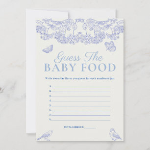 Chinoiserie Guess Baby Food Baby shower Carte de j