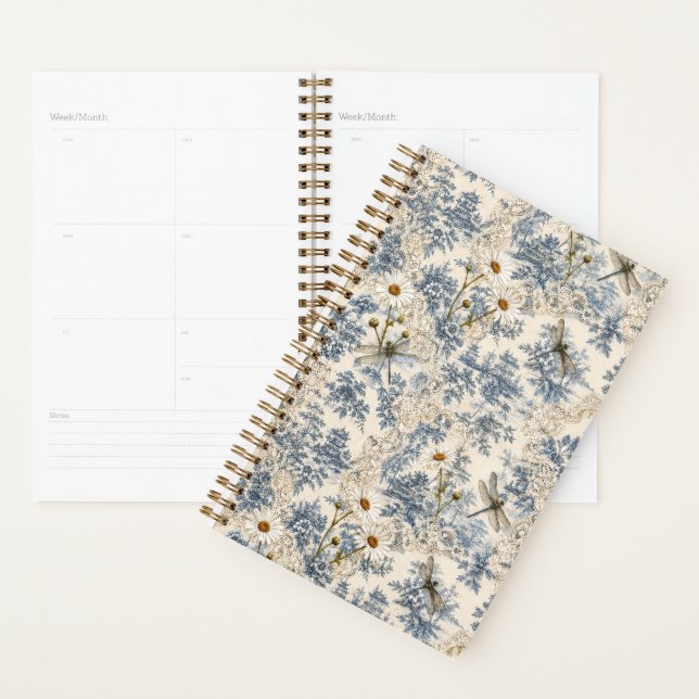 Chinoiserie Libellules, Marguerites et Dentelle (Devant avec enveloppe)