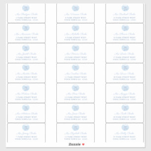 Chinoiserie Mariage Enveloppe Étiquette de adresse