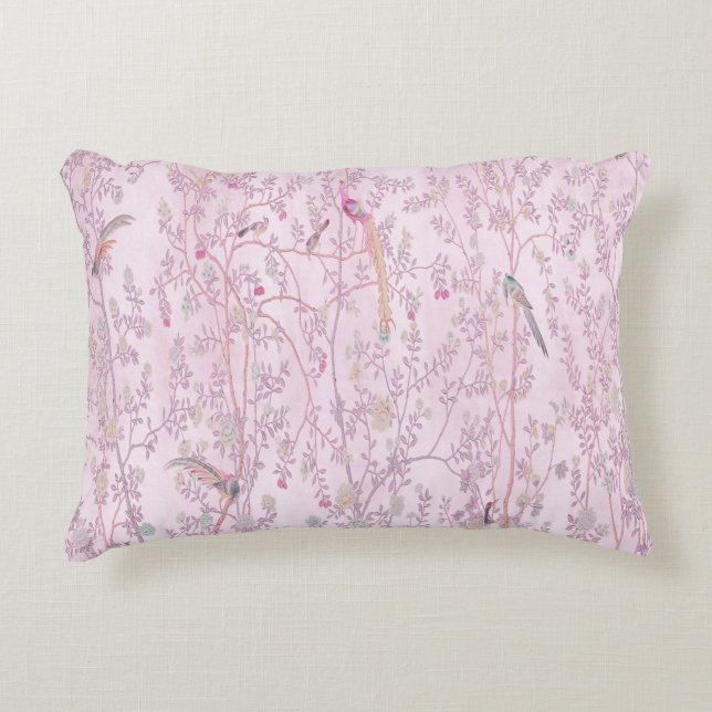 Chinoiserie rose Coussin (Devant)