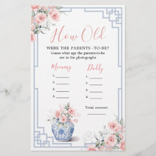 Chinoiserie rose pâle Ginger Jar Comment vieux par