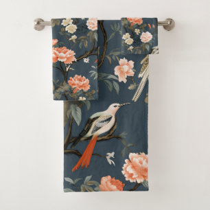 Chinoiserie sur Denim Blue