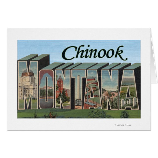 Chinook, Montana - Scènes de grandes lettres (Devant horizontal)
