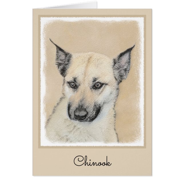 Chinook (Oreilles Pointées) Peinture - Art Chien o (Devant)