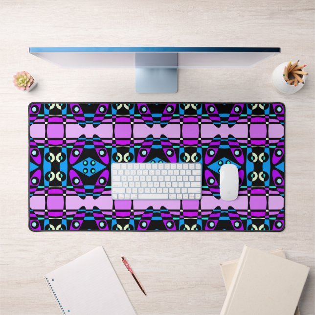 Chintz bohème 48 bleu violet noir (Bureau 1)