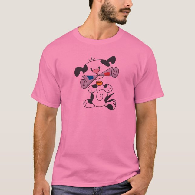 Chiot avec le T-shirts et les cadeaux de journal (Devant)