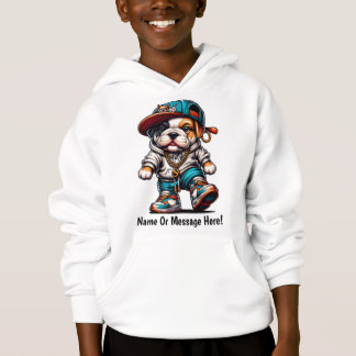 Chiot Bouledogue Coloré Design Personnalisé Rue