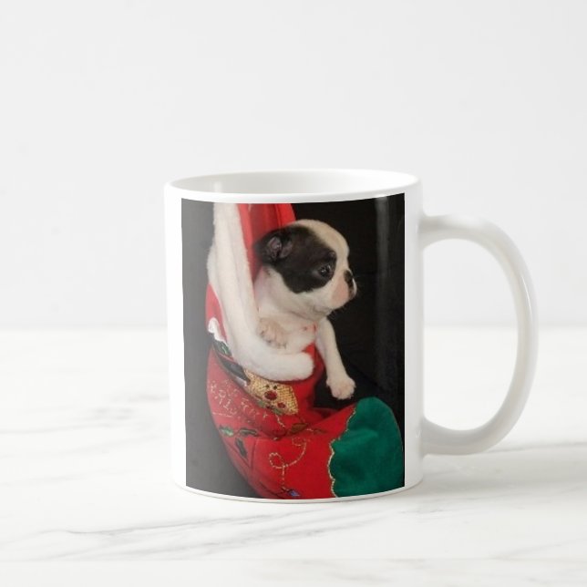 Chiot de boson dans la tasse de bas de Noël (Droite)