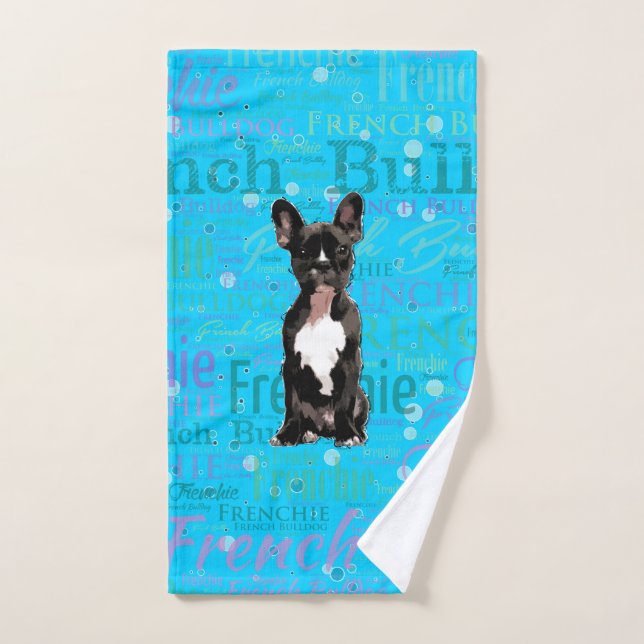 Chiot de bouledogue français (Serviette à main)