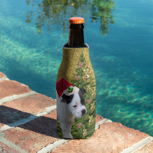 Chiot robuste avec sapin de Noël, Glacière de bout (Piscine in situ)