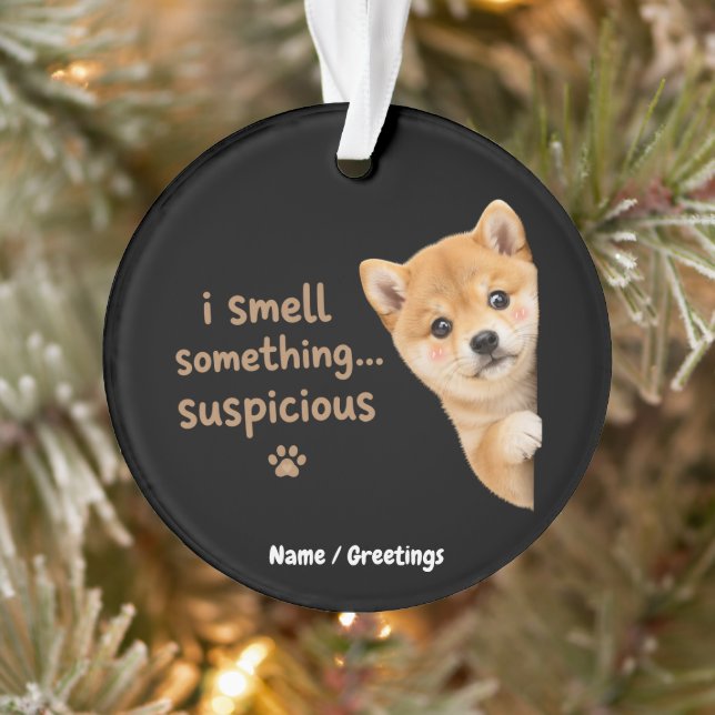 Chiot Shiba Inu Mignon Citation Odeur Drôle Chien  (Arbre)