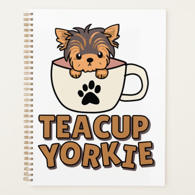 chiot Yorkie en tasse à thé  (Devant)