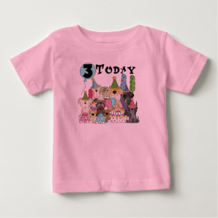 Chiots 3e anniversaire Bash Tshirts et cadeaux