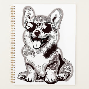 Chiots Corgi Personnalisés avec Lunettes de Soleil