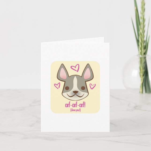 Chiots de Valentine - Frenchie : carte (Devant)