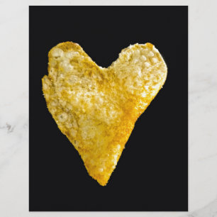 Chip de pomme de terre en forme de coeur