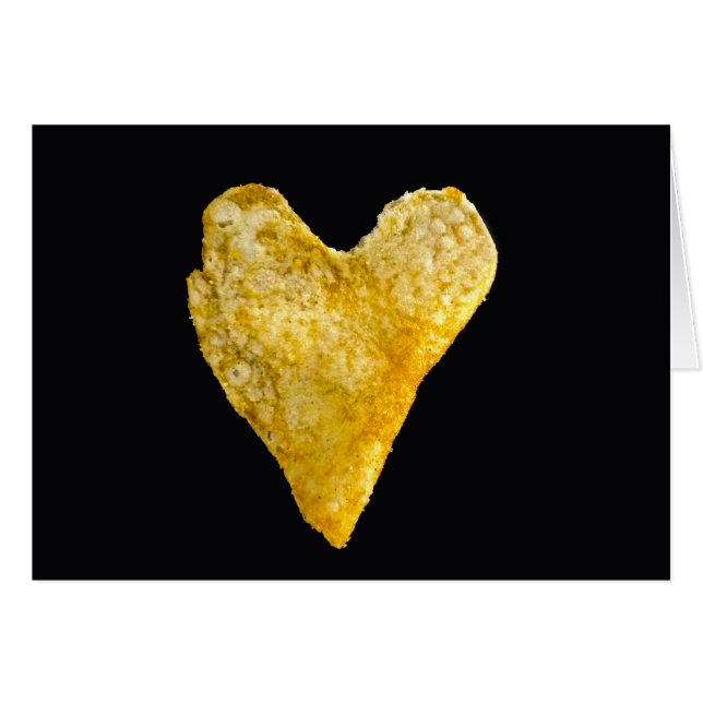 Chip de pomme de terre en forme de coeur (Devant horizontal)