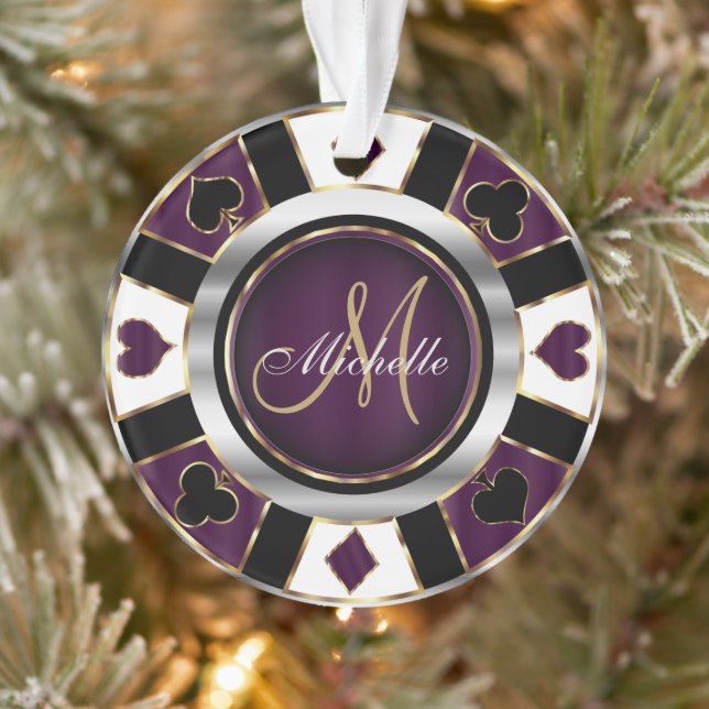 Chip Monogram Poker Casino - violet (Arbre)