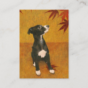 Chipette Whippet sur Carte de visite Gold ACEO