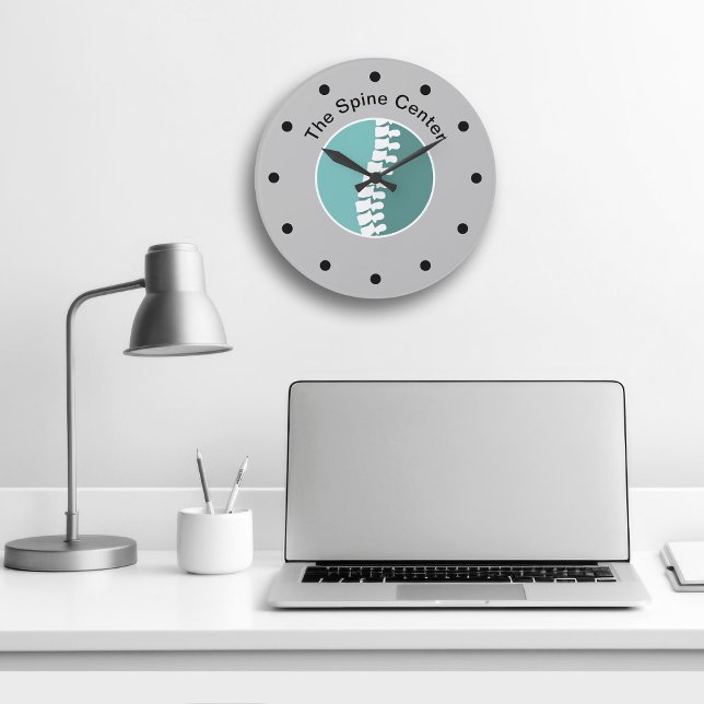 Chiropracteur - Horloges murales de bureau personn (Créateur téléchargé)