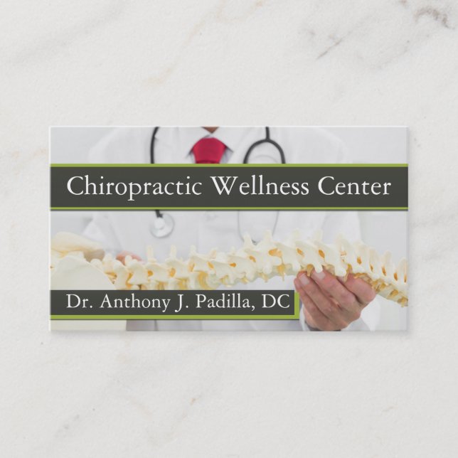 CHIROPRACTEUR Professionnel ET Carte de visite DE  (Devant)